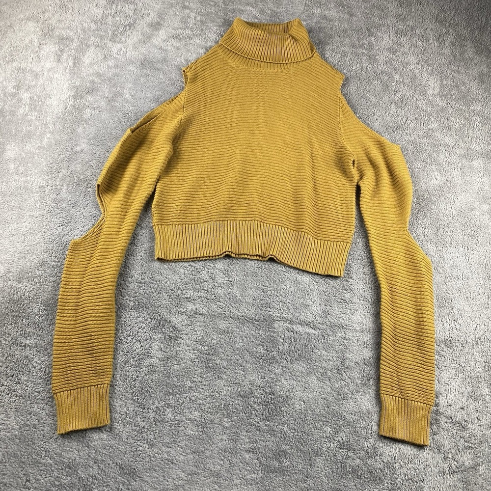 BCBGeneration Long Sleeves Turtleneck‎ Sweater Womens Small Mustard Yellow